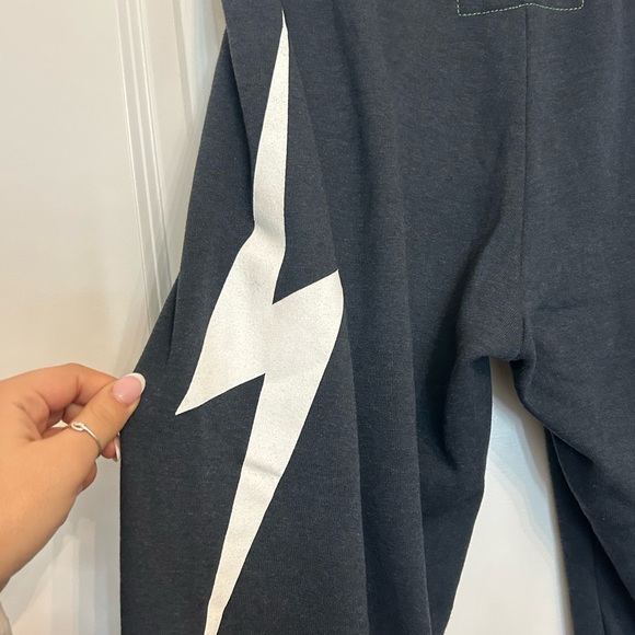 Aviator Nation Bolt Sweatpants - Charcoal - Picture 5 of 5